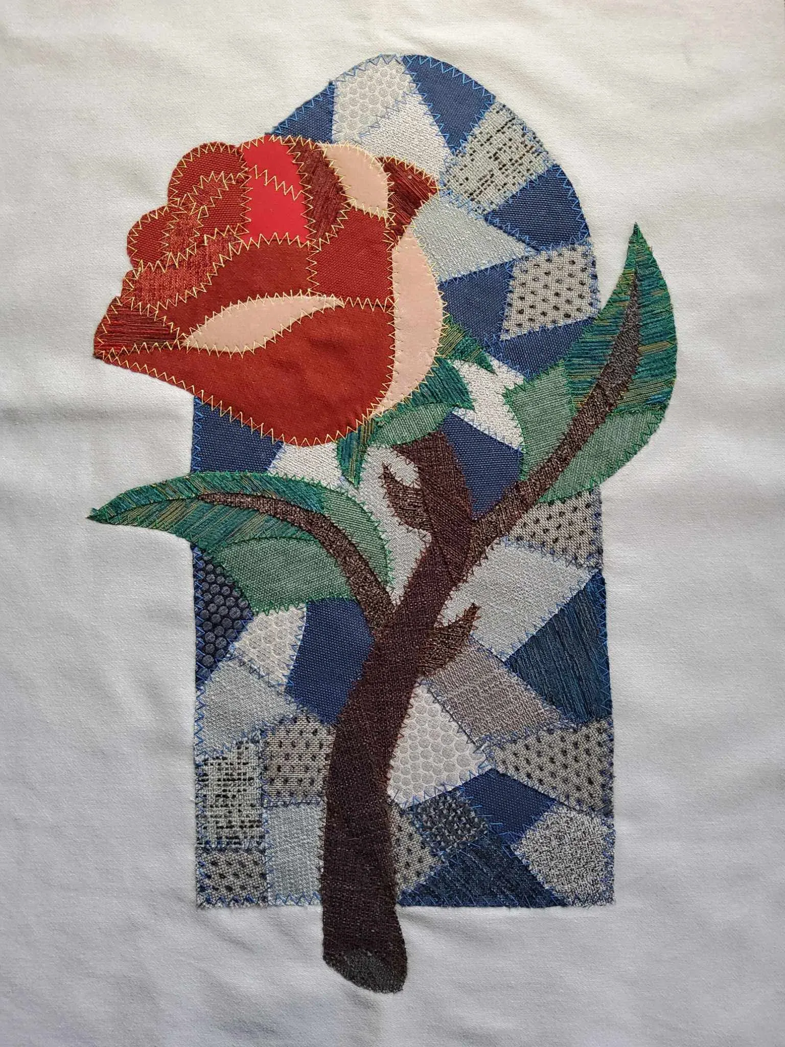 A rose in cloth